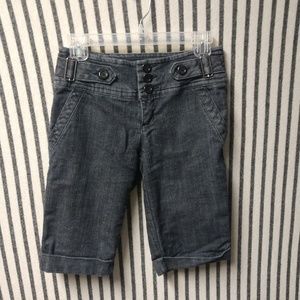 Dress denim shorts
